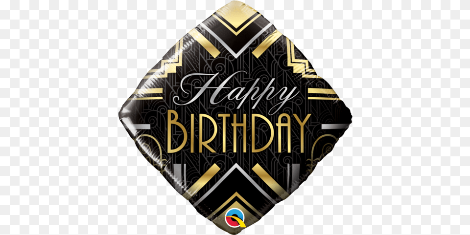 Happy Birthday Art Deco Art Deco Balloons, Accessories, Formal Wear, Tie, Blackboard Png