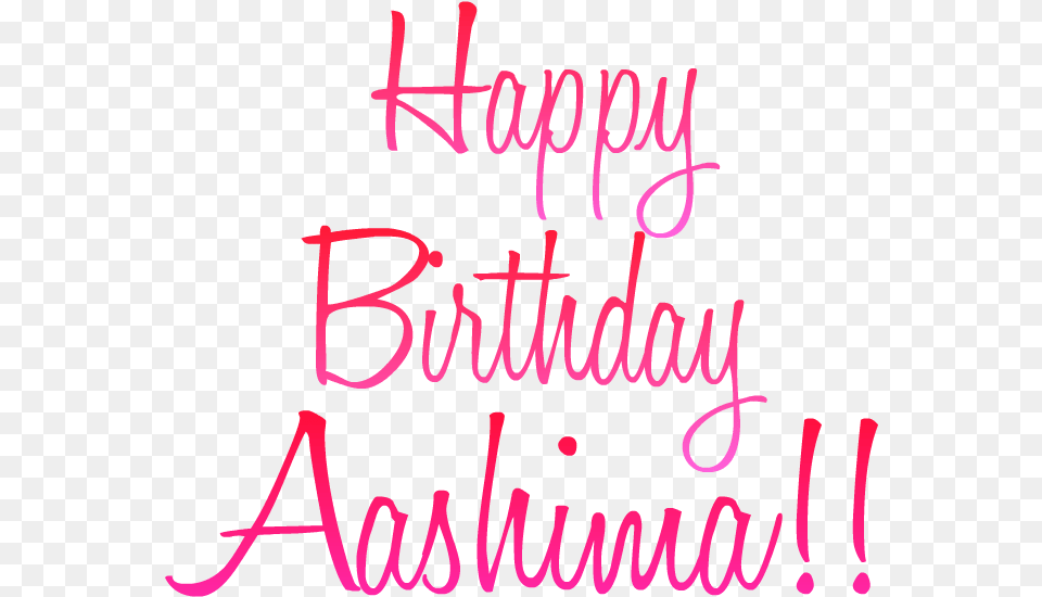 Happy Birthday Ashima Gif, Text, Handwriting Free Png Download
