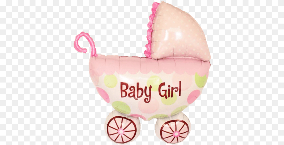 Happy Birthday Baby Girl First Month Foil Balloon Happy Full Month Baby Girl, Furniture, Bed, Cradle Free Transparent Png