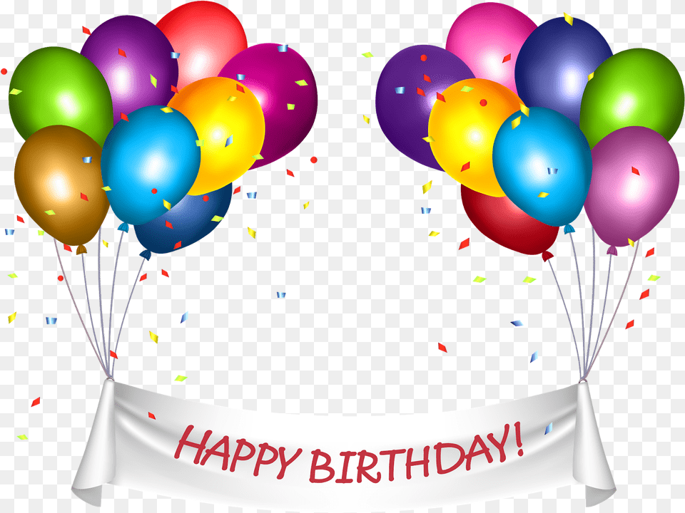 Happy Birthday Background Images Background Happy Birthday, Balloon Free Transparent Png