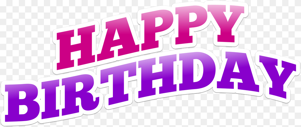 Happy Birthday Background Transparent Background Happy Birthday Text, Purple, Sticker, First Aid Free Png Download
