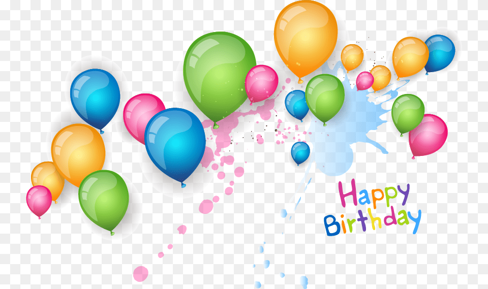 Happy Birthday Balloon Simple Happy Birthday Frame, Art, Graphics Free Transparent Png