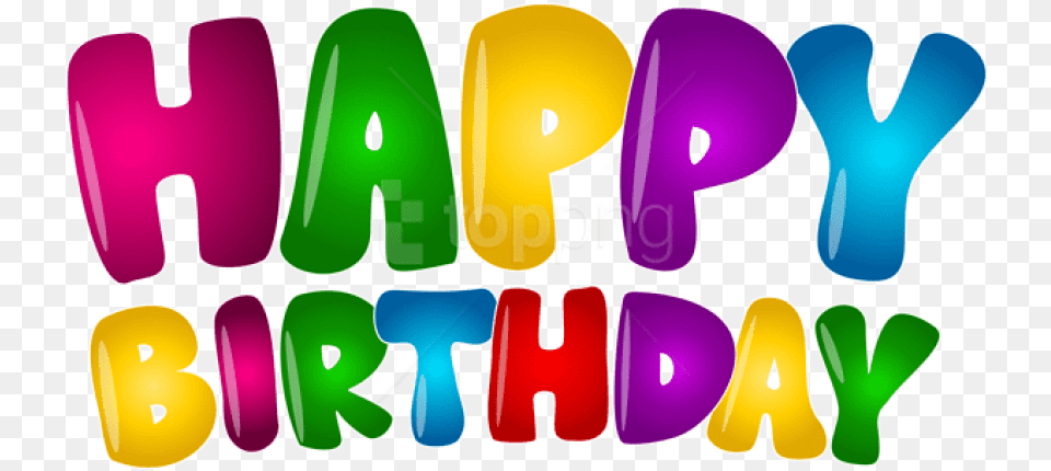 Happy Birthday Balloons, Text, Device, Grass, Lawn Png Image