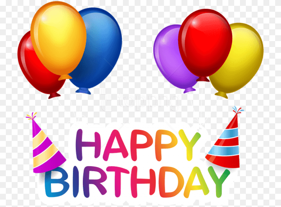 Happy Birthday Balloons Clipart, Balloon, Clothing, Hat, People Free Png