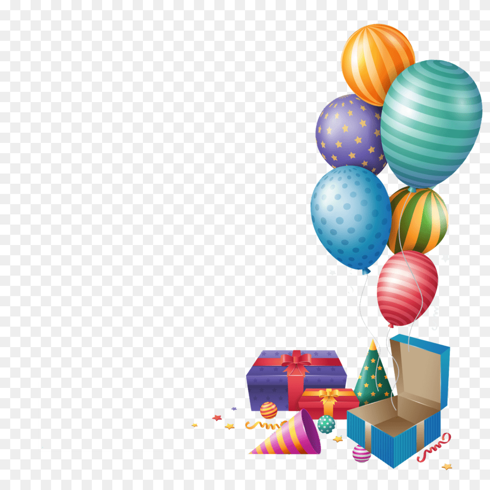 Happy Birthday Balloons Gift Vector Clipart, Balloon Free Png