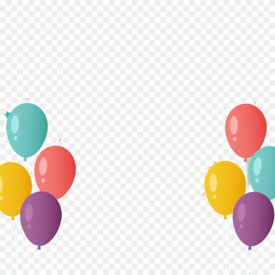 Happy Birthday Balloons Hd Vector Clipart, Balloon, Food, Sweets Png