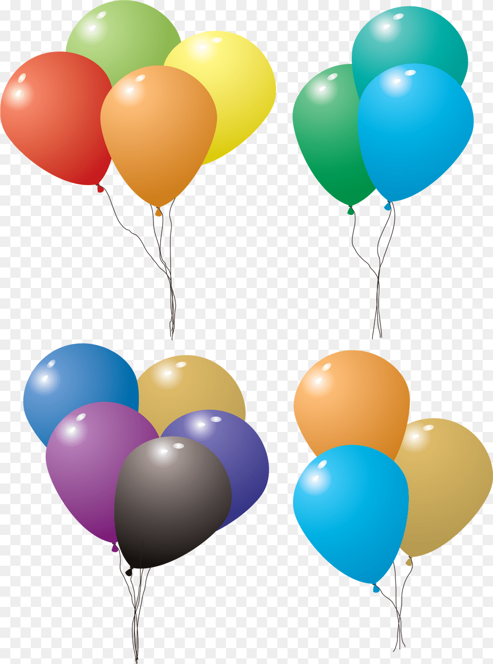 Happy Birthday Balloons Images All Balloon Set Png Image
