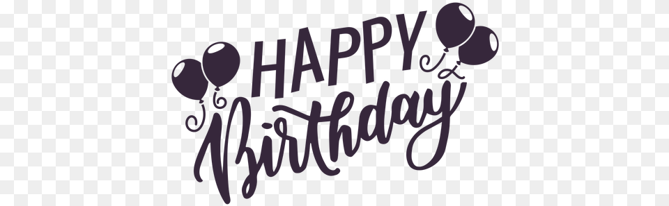Happy Birthday Balloons Lettering Happy Birthday Lettering, Text Free Png Download