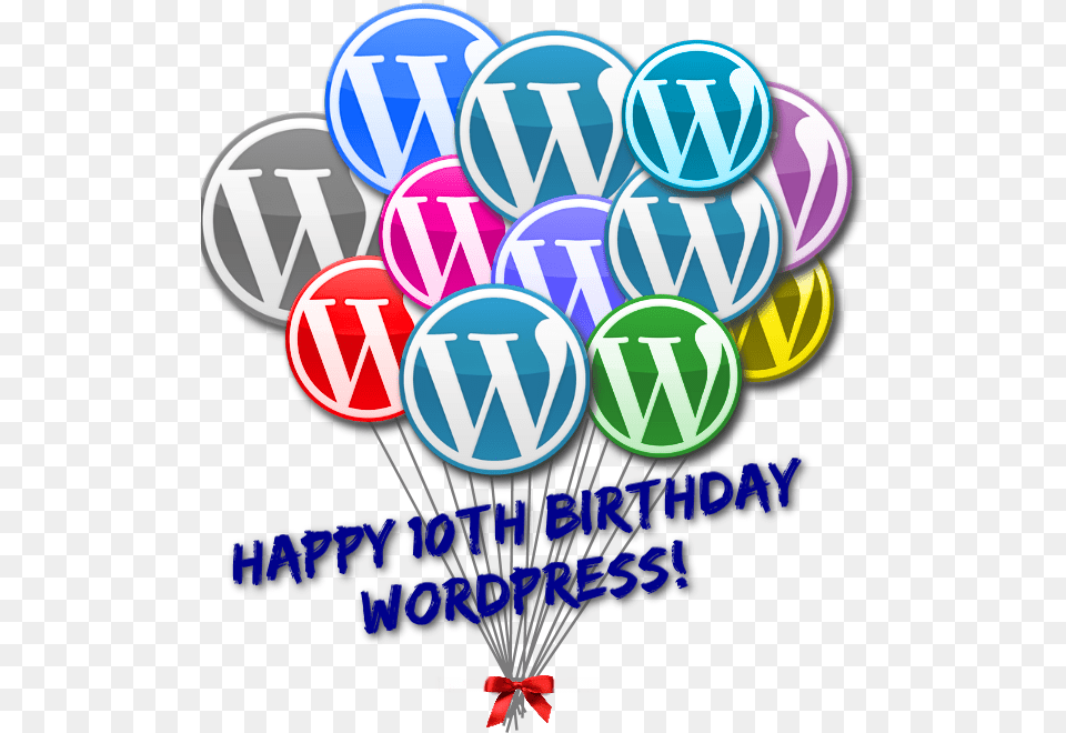 Happy Birthday Balloons Wordpress Icon Vippng Wordpress Icon, Balloon, Dynamite, Weapon Png Image