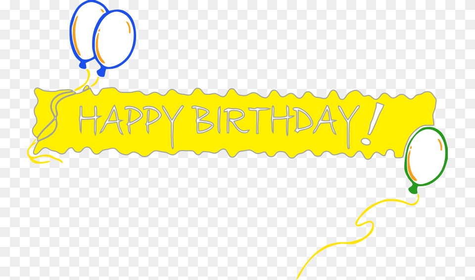 Happy Birthday Banner Images, Balloon, Text Free Transparent Png