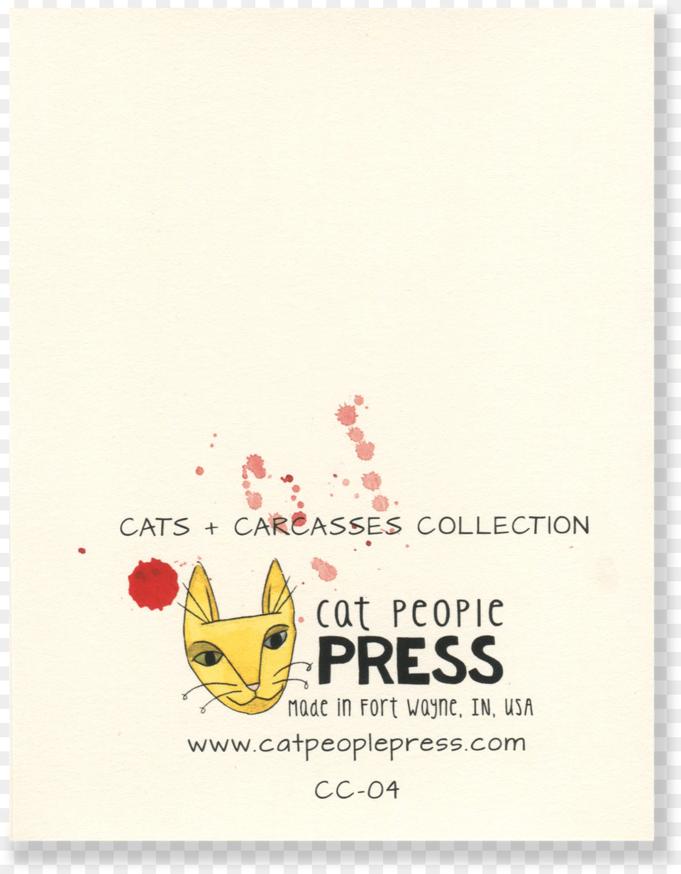 Happy Birthday Bloodstain Card U2013 Cat People Press Dot, Envelope, Greeting Card, Mail, Advertisement Free Png Download