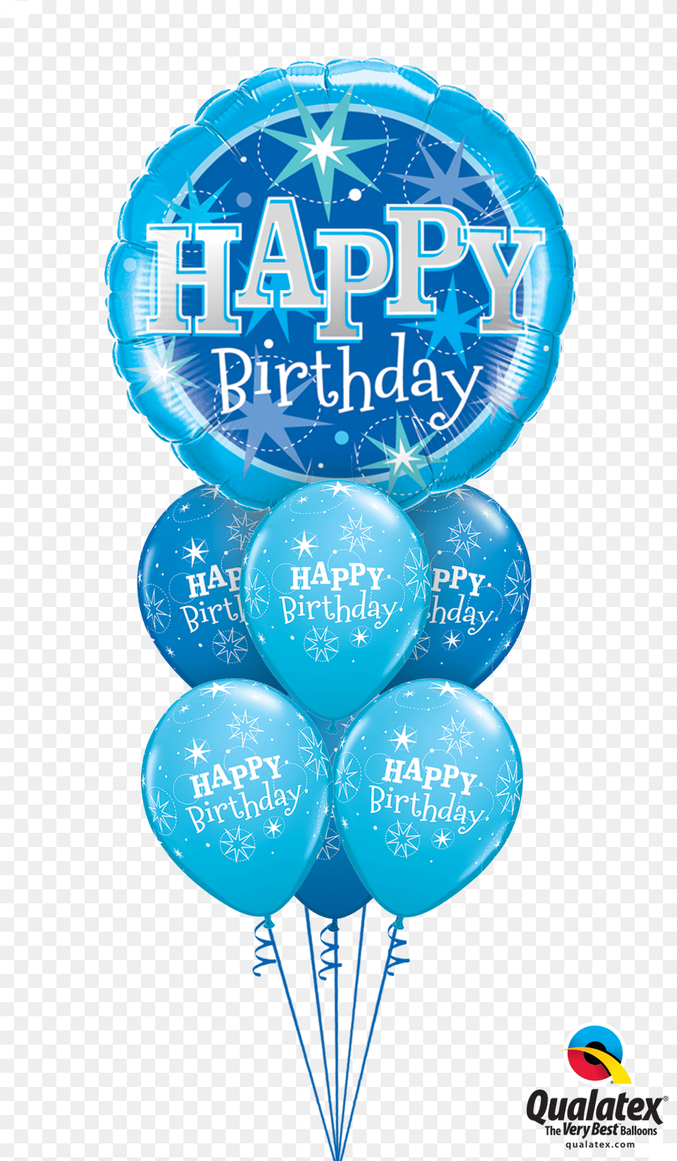 Happy Birthday Blue Bouquet Happy Birthday Blue Balloons, Balloon Png Image