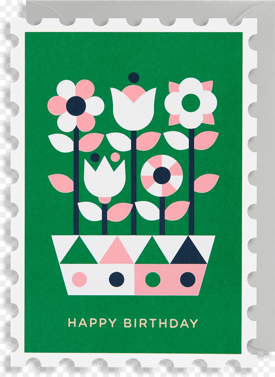 Happy Birthday Bouquet Greeting Card Greeting Card, Postage Stamp Free Transparent Png