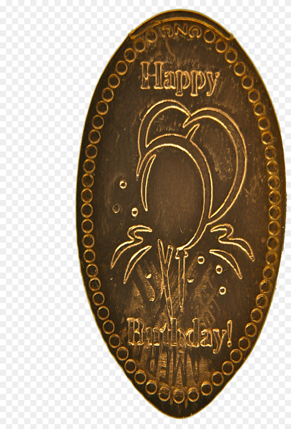Happy Birthday Bronze, Coin, Money Free Png