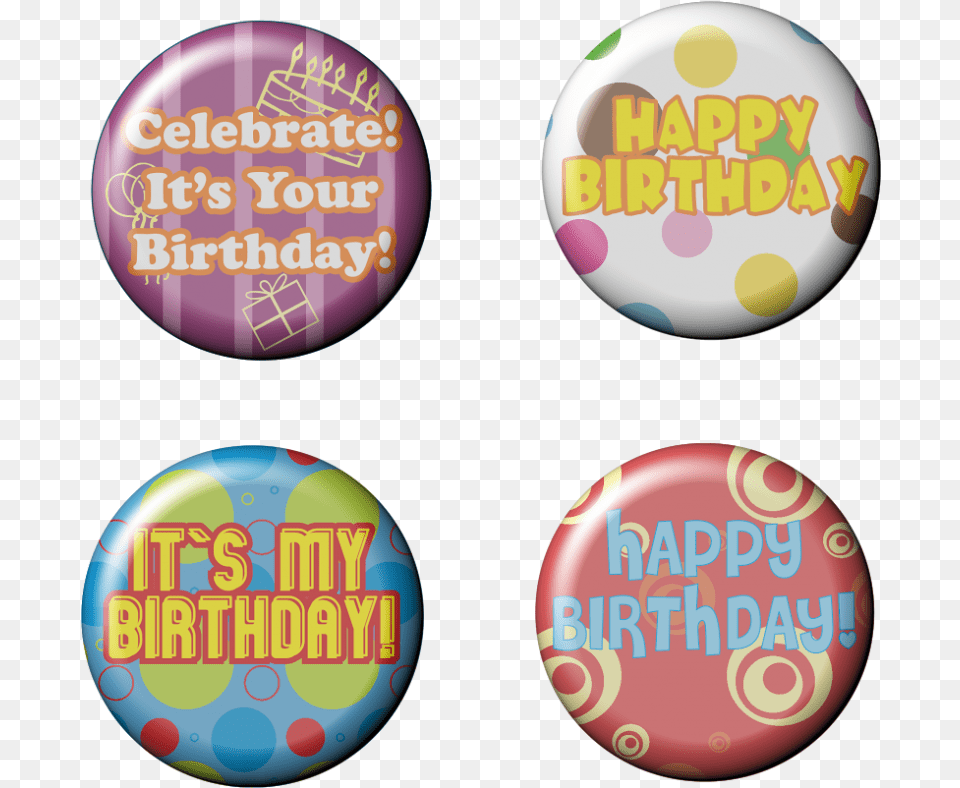 Happy Birthday Button Clipart Download Bulk Happy Birthday Buttons, Badge, Logo, Symbol Free Transparent Png