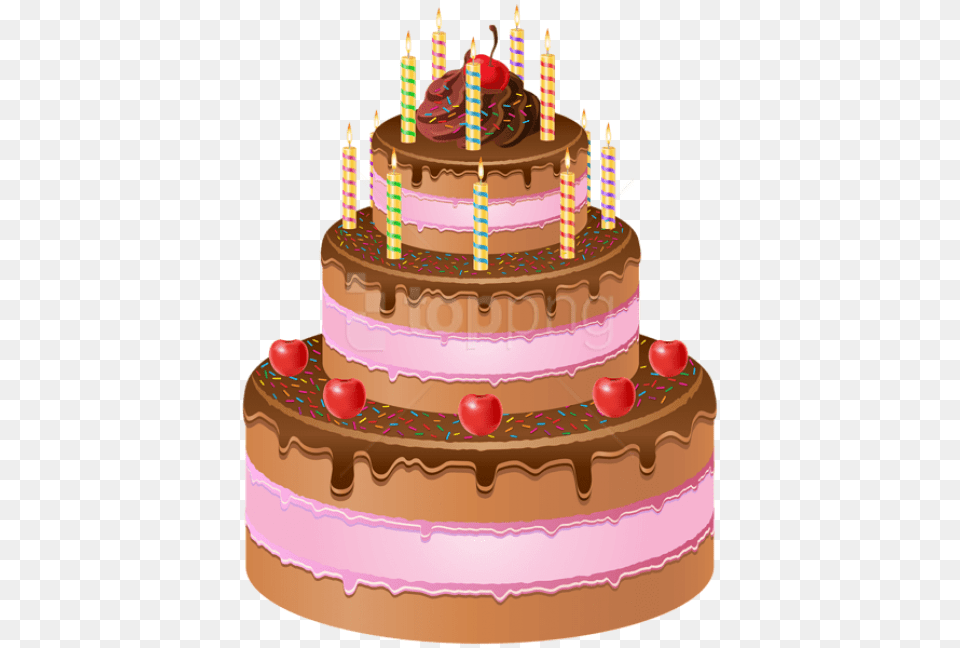 Happy Birthday Cake, Birthday Cake, Cream, Dessert, Food Png