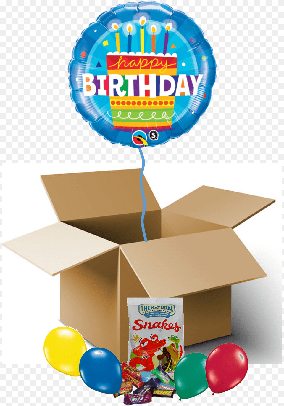 Happy Birthday Cake Balloon In A Box Birthday Purple Sparkle Foil Balloon, Cardboard, Carton, Candle Png