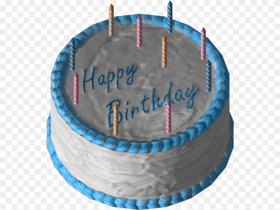 Happy Birthday Cake Birthday Cake Blue, Birthday Cake, Cream, Dessert, Food Free Png