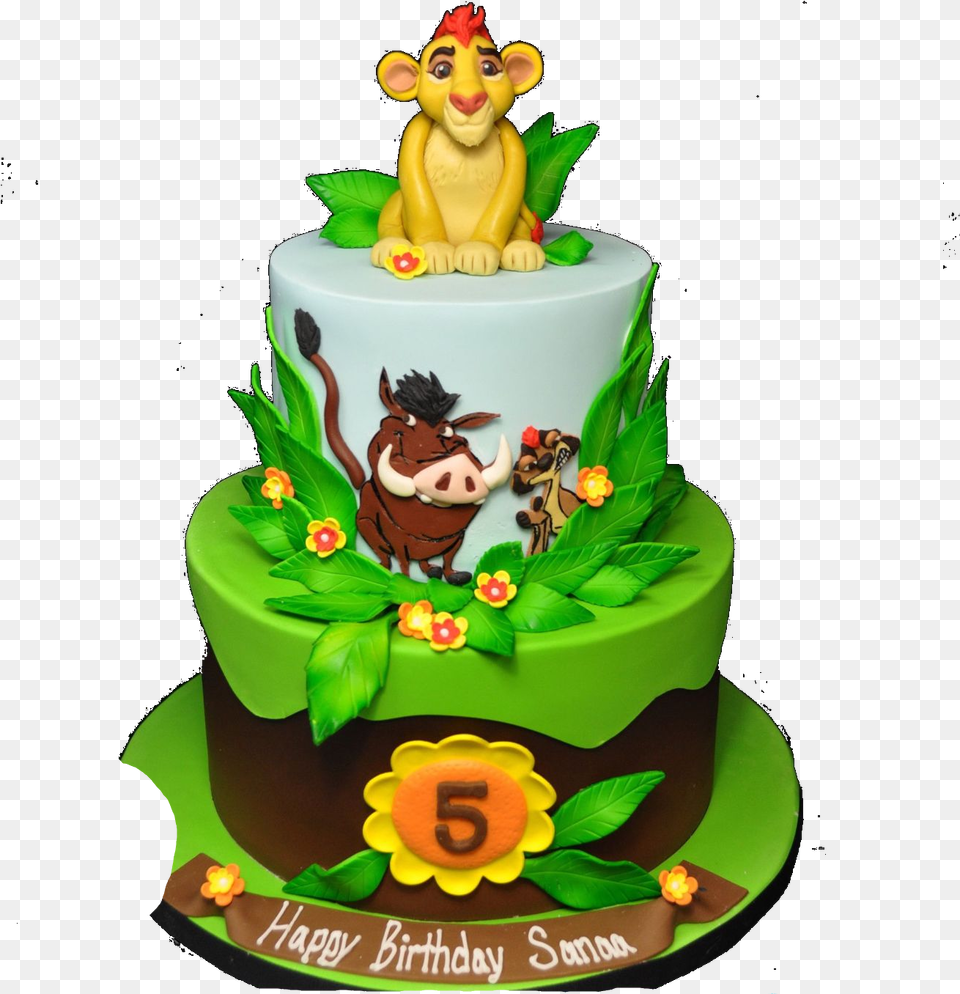 Happy Birthday Cake Birthday Lion Guard Cake, Birthday Cake, Cream, Dessert, Food Png