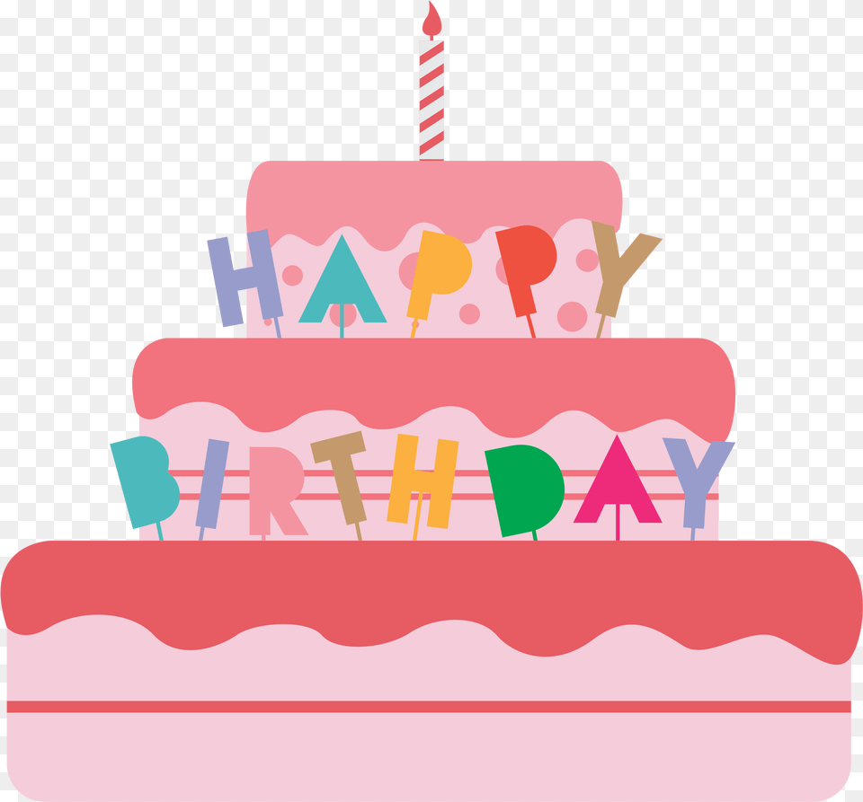 Happy Birthday Cake Cake Psd, Birthday Cake, Cream, Dessert, Food Png