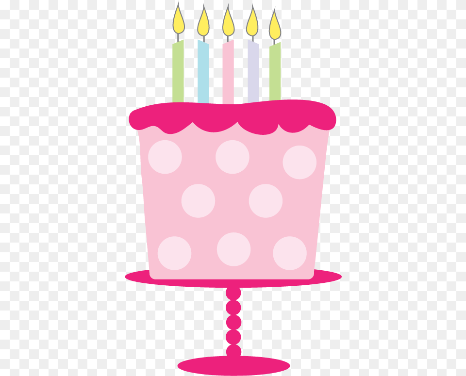 Happy Birthday Cake Clip Art Four Clipartingcom Birthday Clip Art Pink, Birthday Cake, Food, Dessert, Cream Free Png Download