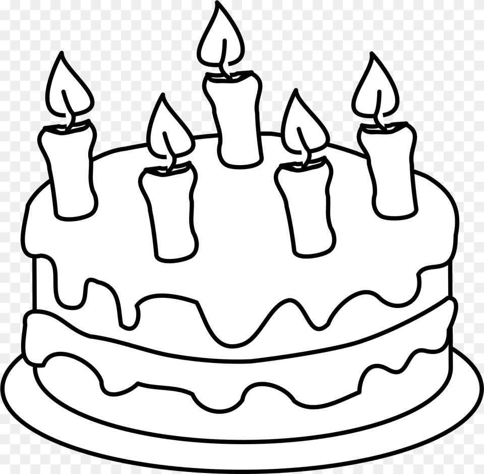 Happy Birthday Cake Clipart Colouring Pages Of Cake Birthday Cake Coloring Page, Birthday Cake, Cream, Dessert, Food Png
