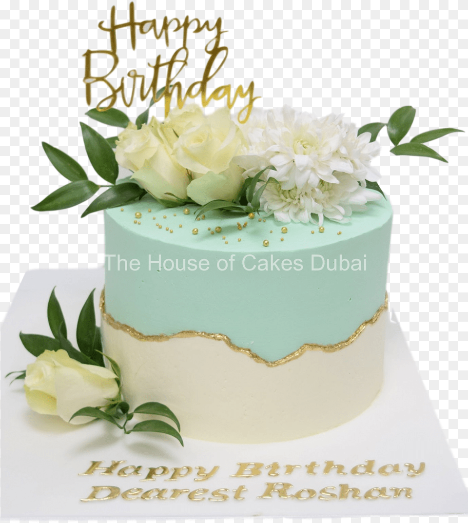 Happy Birthday Cake Flowers, Birthday Cake, Cream, Dessert, Food Free Png