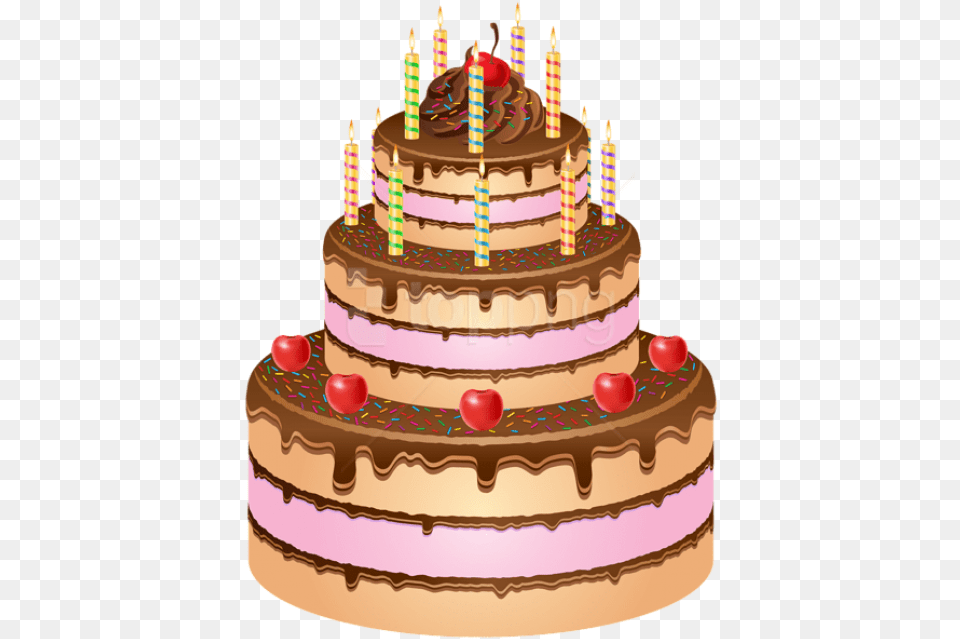 Happy Birthday Cake Hd Transparent Background Happy Birthday Cake, Birthday Cake, Cream, Dessert, Food Free Png