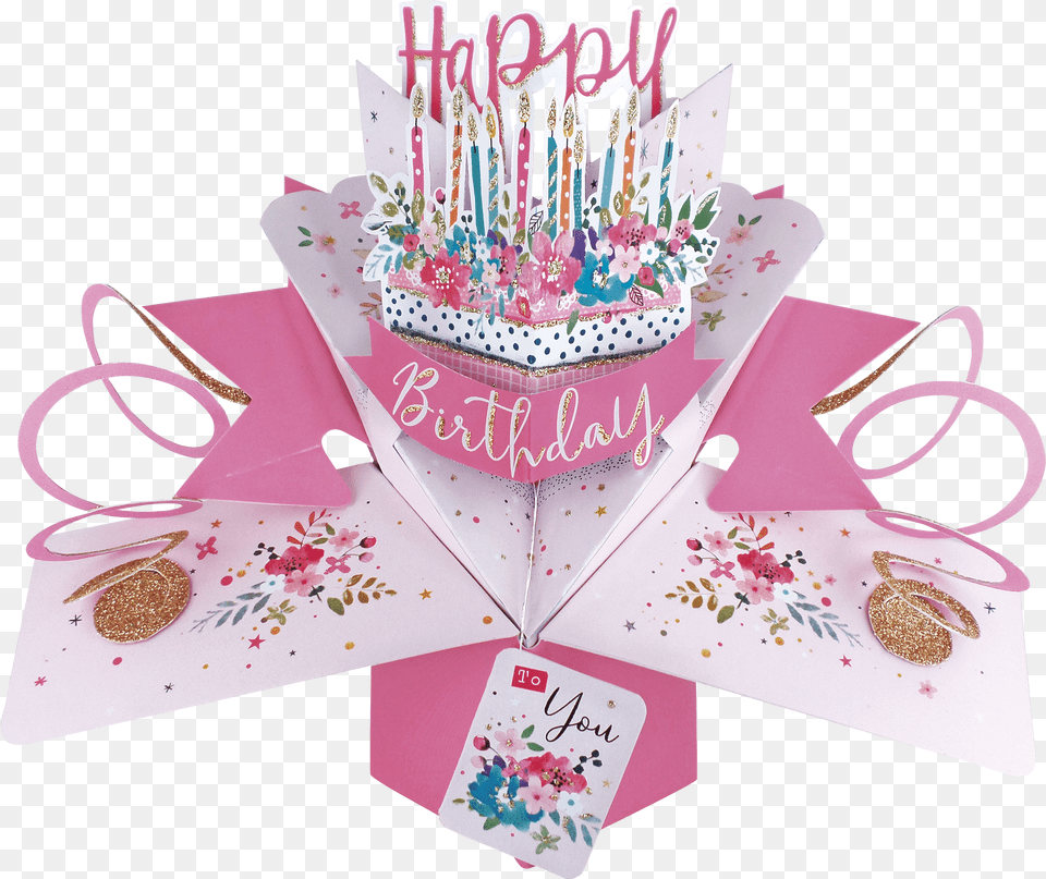 Happy Birthday Cake Pop Up Greeting Card Pop Up Birthday Cards, Clothing, Footwear, Shoe, Sneaker Free Png