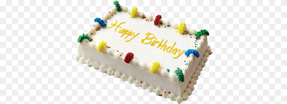 Happy Birthday Cake Square, Birthday Cake, Cream, Dessert, Food Free Png Download