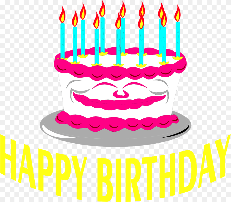 Happy Birthday Cake Without Background, Birthday Cake, Cream, Dessert, Food Free Png Download