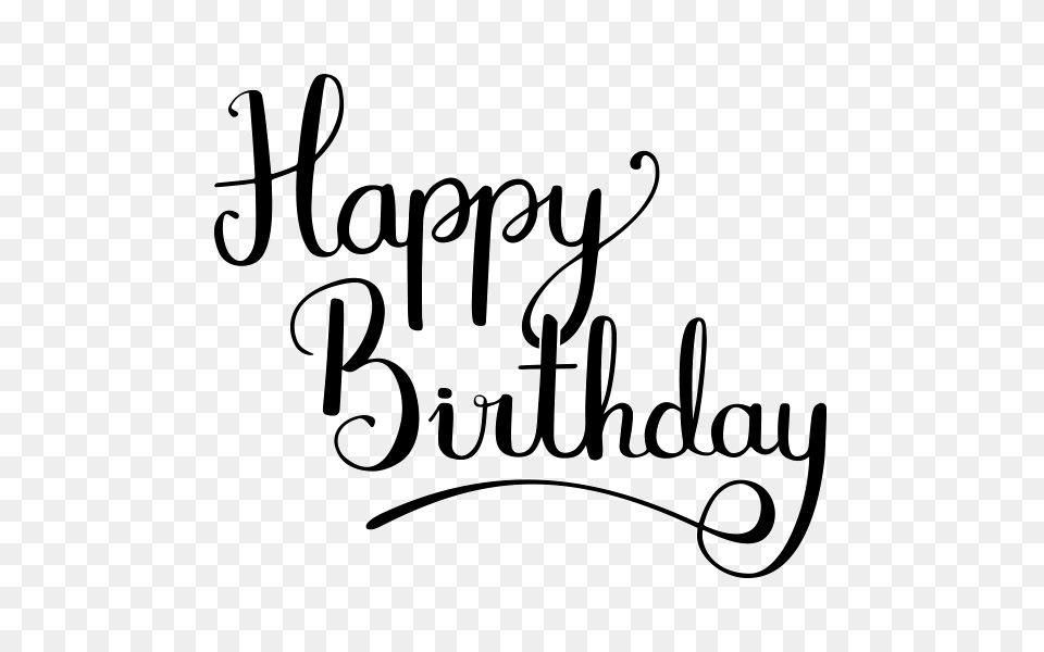 Happy Birthday Calligraphy Transparent Image, Handwriting, Text, Dynamite, Weapon Free Png