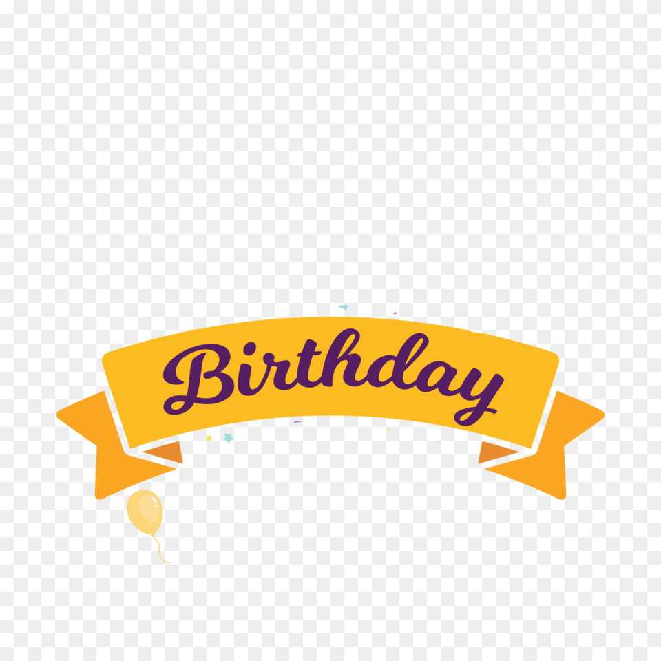 Happy Birthday Calligraphy Vector Clipart, Logo, Text Png Image
