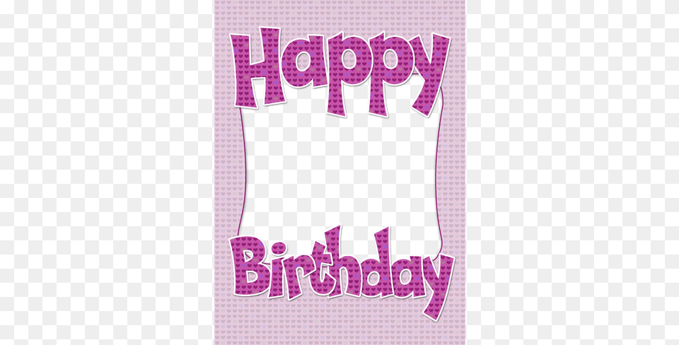 Happy Birthday Cards By Name Happy Birthday Name Card, Purple, Sticker, Logo Free Png