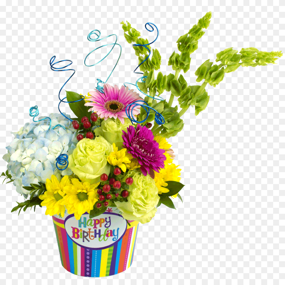 Happy Birthday Celebration Bouquet Designed, Art, Floral Design, Flower, Flower Arrangement Free Transparent Png