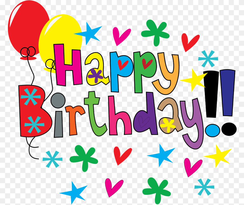 Happy Birthday Clip Art 72 Cliparts Happy Birthday Clip Art, Balloon, Text Free Transparent Png