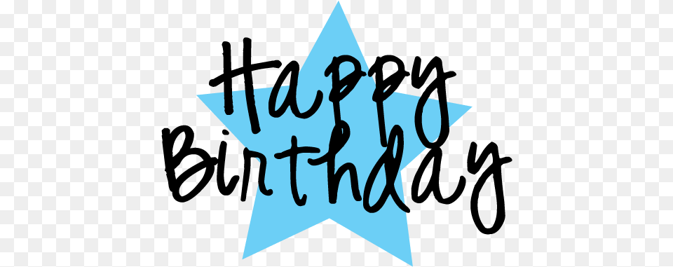 Happy Birthday Clip Art Happy Birthday Clipart Blue, Star Symbol, Symbol, Text Png