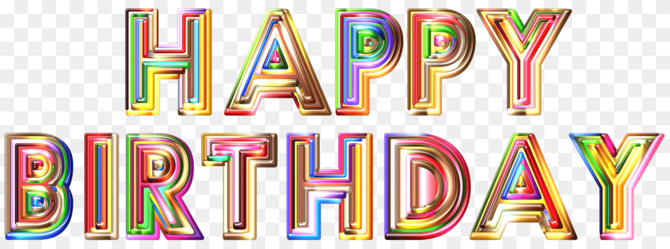 Happy Birthday Clipart, Light, Text Png