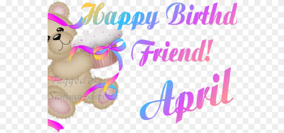 Happy Birthday Clipart April Happy Birthday April, People, Person, Toy, Nature Free Png Download