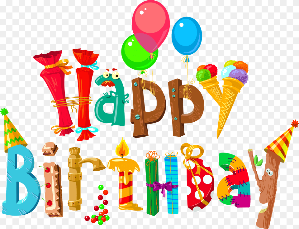 Happy Birthday Clipart Transparent, People, Person, Cream, Dessert Free Png Download