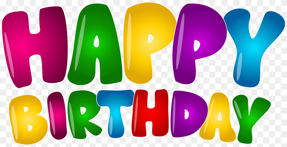Happy Birthday Colorful Text Clip, Balloon, Art, Graphics, Dynamite Free Png