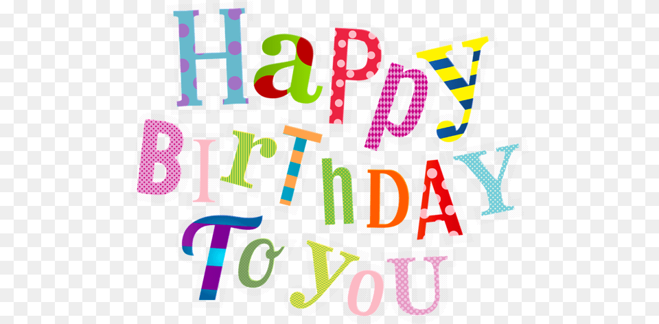Happy Birthday Colorful Transparent Clip Art Image Birthday, Text, Number, Symbol, Scoreboard Free Png Download