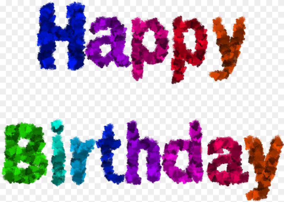 Happy Birthday Colourful Happybirthday Freetoedit Illustration, Purple, Art Free Transparent Png