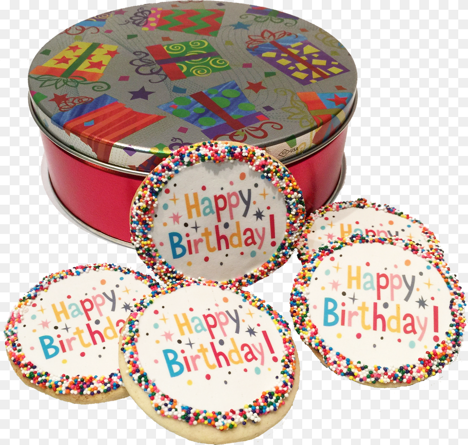 Happy Birthday Cookie Tin Event Free Png