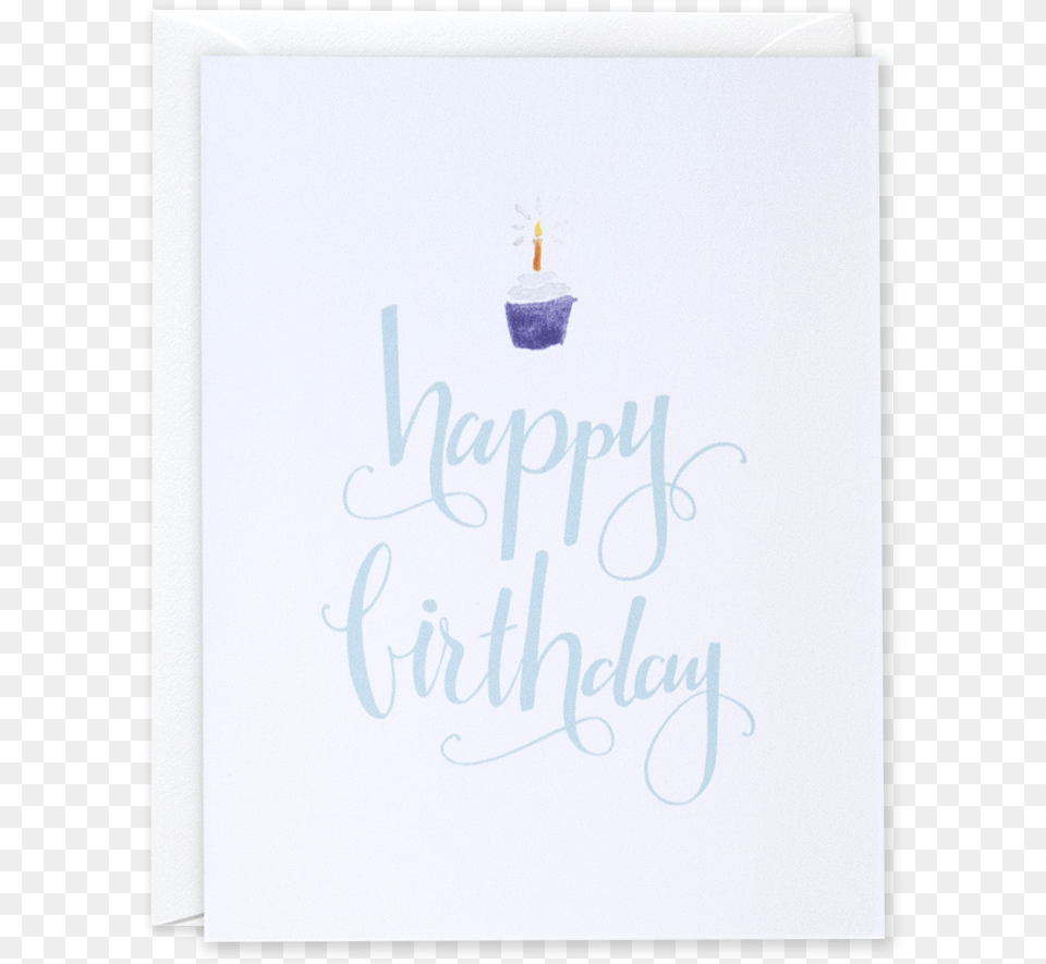 Happy Birthday Cupcake Card U2014 Leen Jean Studios Calligraphy, Text, White Board, Handwriting Png