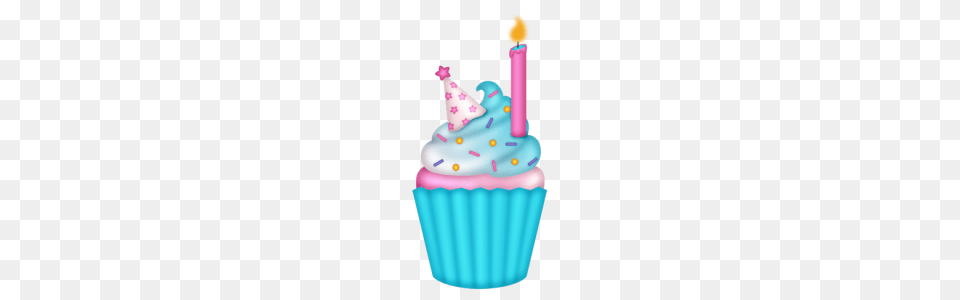 Happy Birthday Cupcake Clipart Sd Birthday Diva B, Cake, Cream, Dessert, Food Png