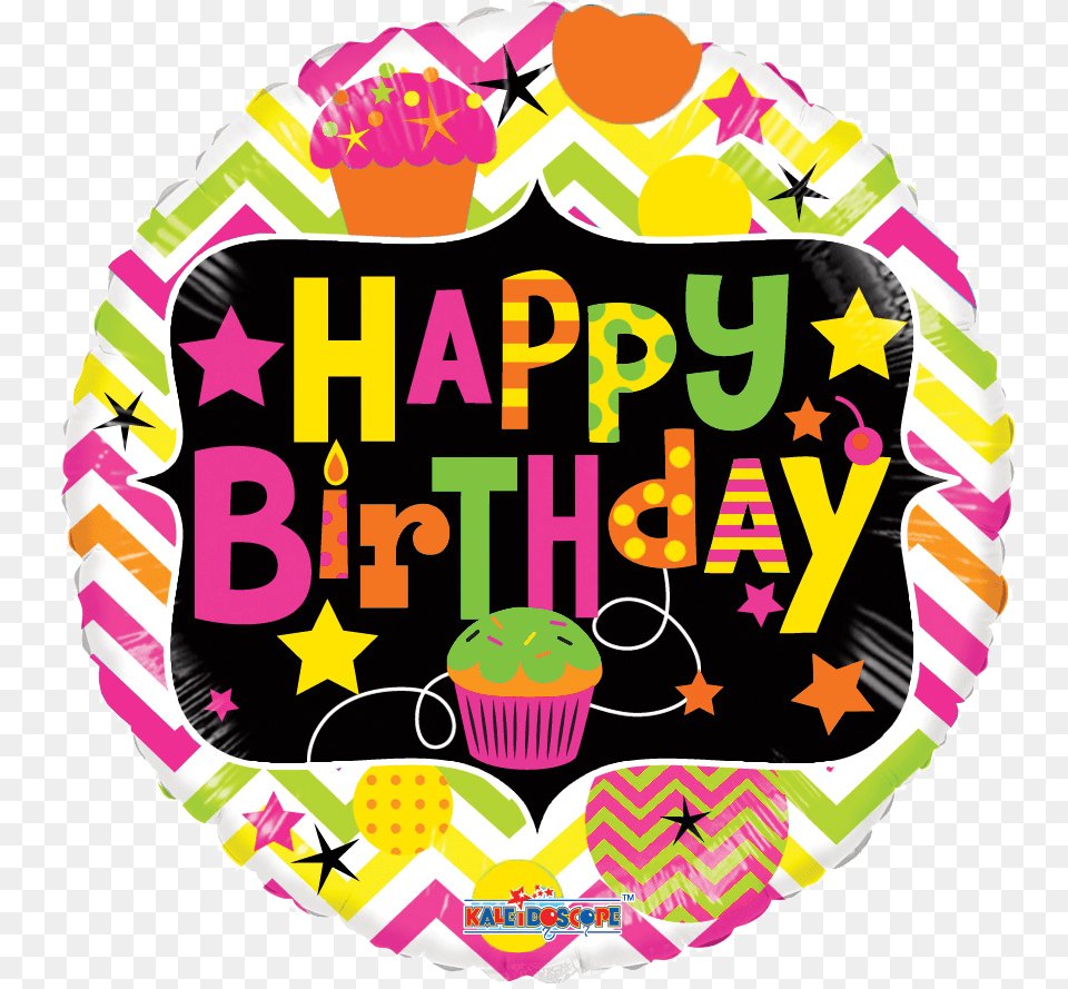 Happy Birthday Cupcake Gellibean Balloons All American Feliz Neon, People, Person, Birthday Cake, Cake Free Png Download
