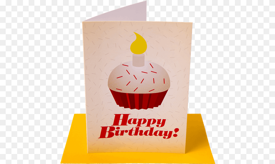 Happy Birthday Cupcake Greeting Card Cupcake, Envelope, Mail, Greeting Card, Food Free Png Download