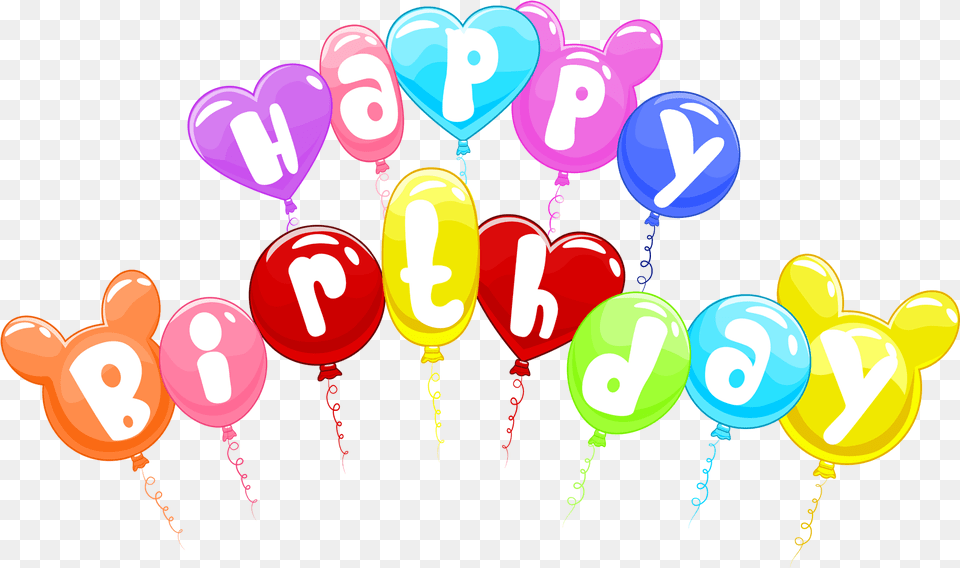 Happy Birthday Cute Clear Background, Balloon, Text, Number, Symbol Free Transparent Png