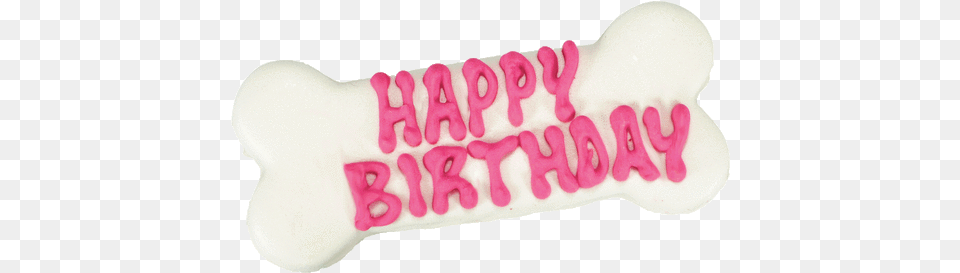 Happy Birthday Dog Bone Soft, Cream, Dessert, Food, Icing Png